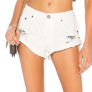 One Teaspoon chalk bandit shorts